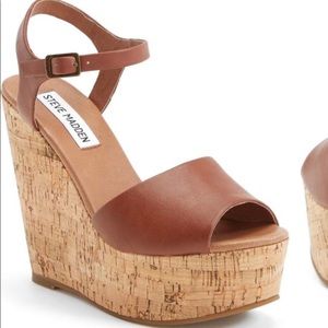 ‘Korkey' Ankle Strap Wedge Platform Sandal
